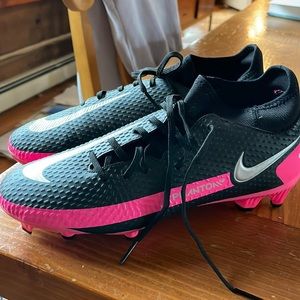 Nike Phantom GT Academy DF FG MG Black Pink Soccer Cleats Mens Size 6 Womens 7.5